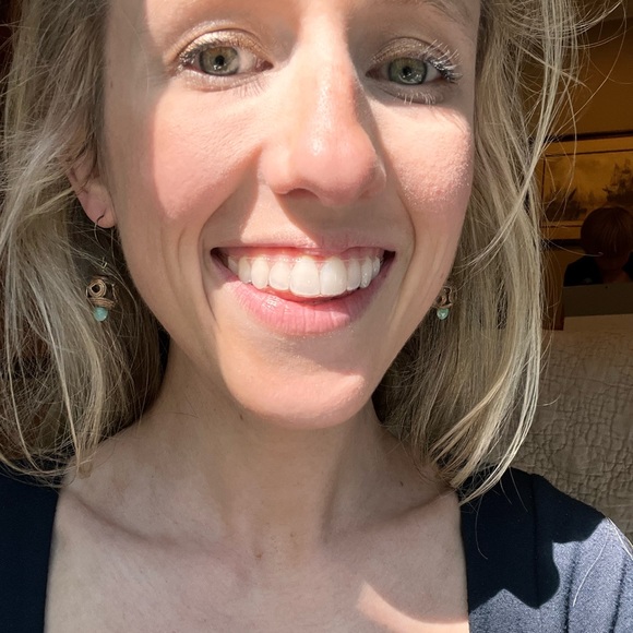 Peruvian Opal and African metal bead - Picture 2 of 4